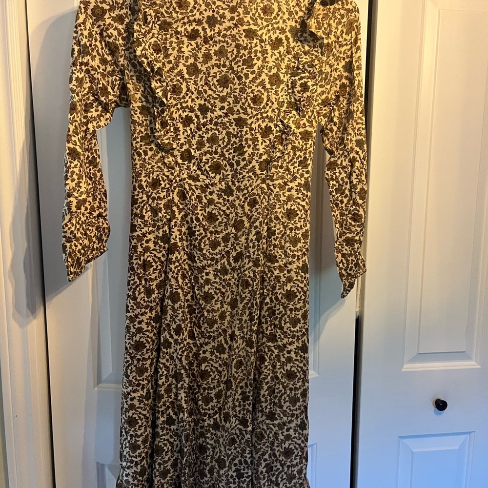 April Cornell Brown and Cream Maxi Dress